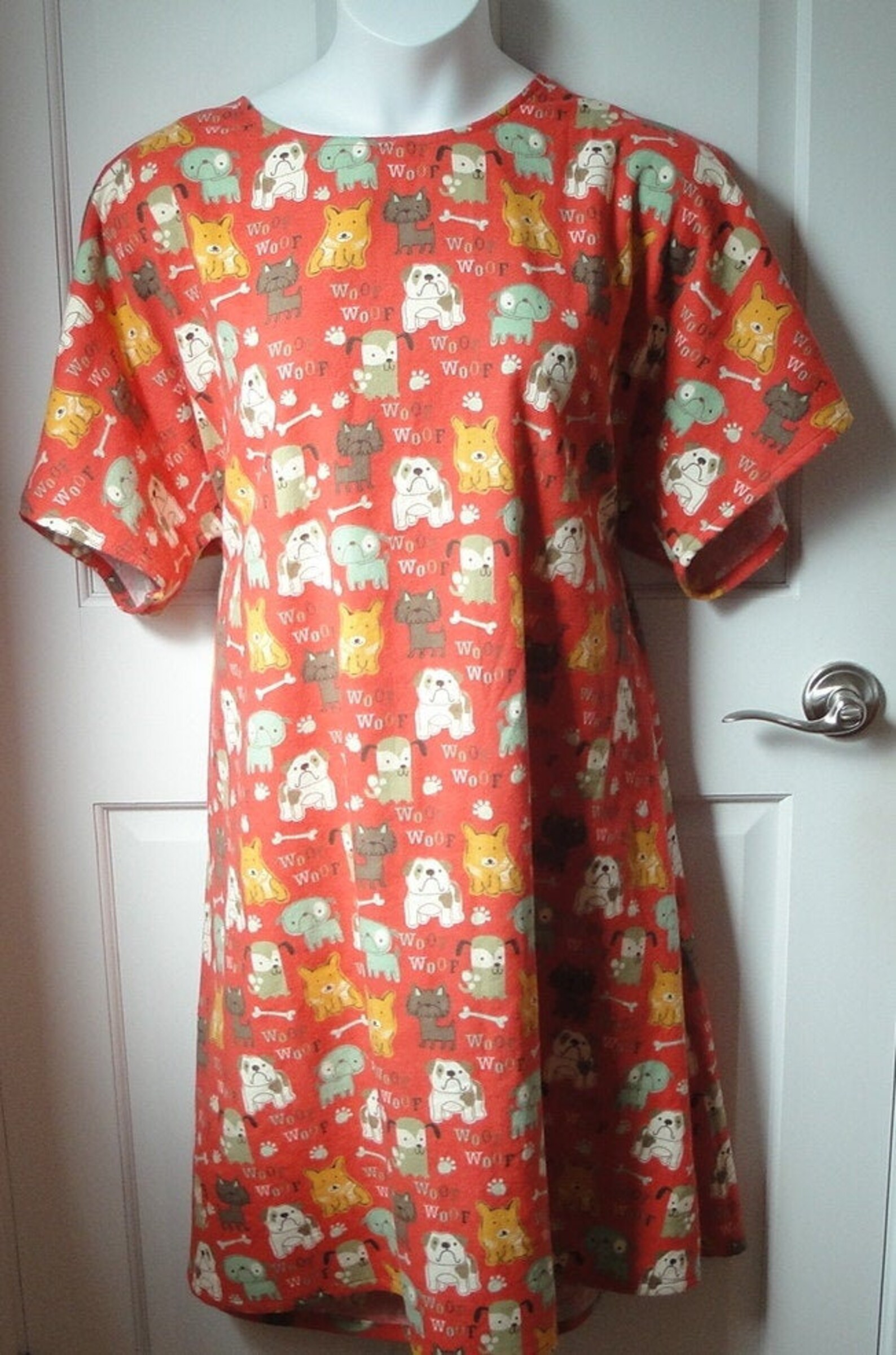 S & L Post Surgery FLANNEL Gown mastectomy Breast Cancer Etsy