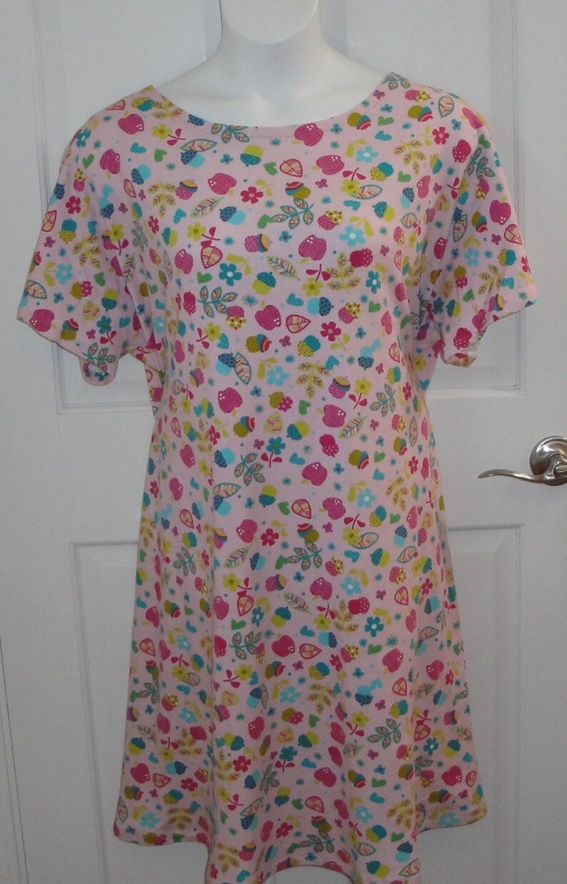 M Post Op Nightgown shoulder Breast Cancer Mastectomy Etsy