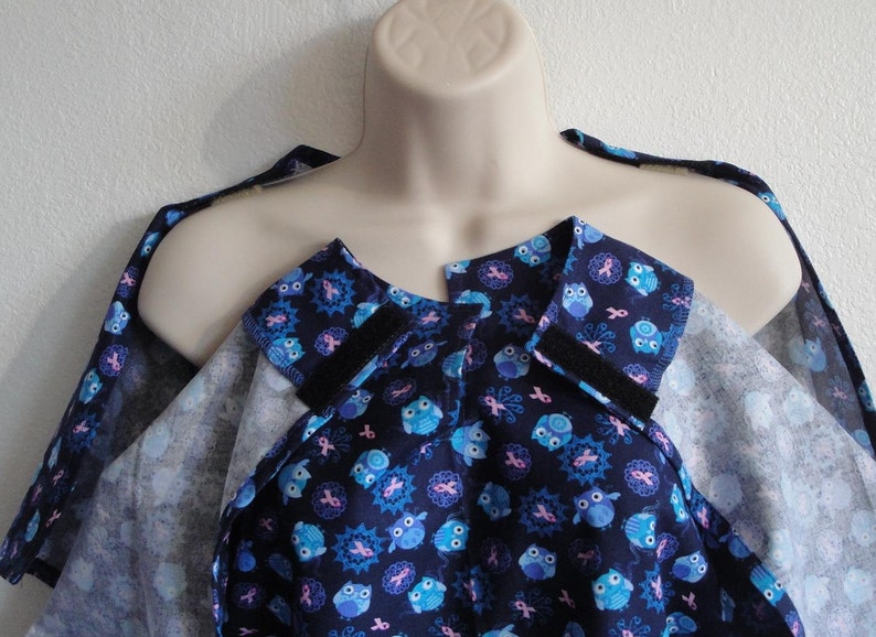 S Post Surgery Gown / Shoulder Surgery / Mastectomy Breast Etsy