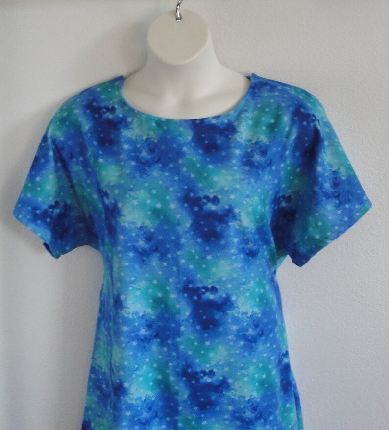 Style: Orgetta Breast Cancer XS-3X Post Surgery FLANNEL Gown Shoulder Mastectomy Hospital Adaptive Clothing Breastfeeding