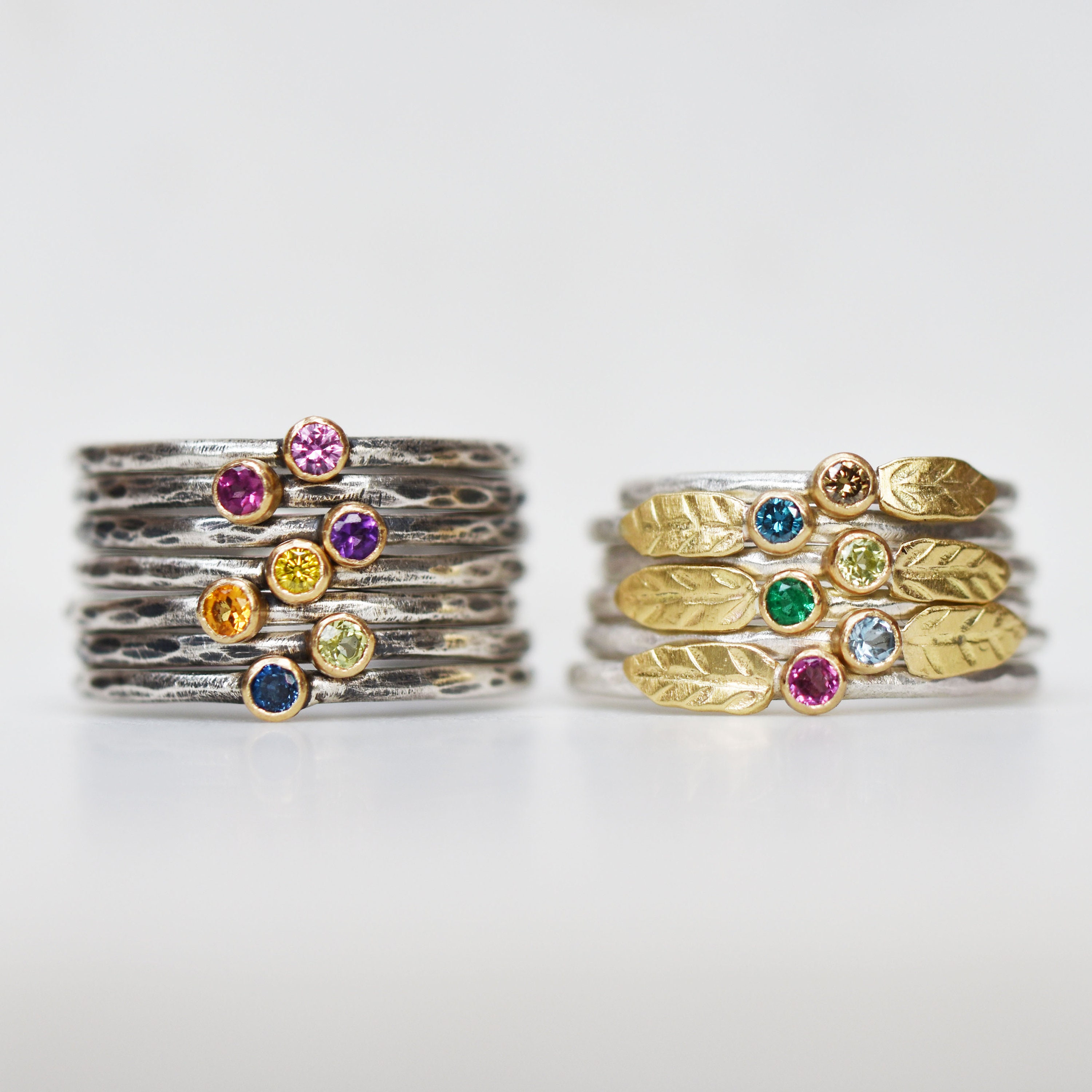 Set Birthstone Stackable Ring Mother's Day Gift Gift for her — Discovered