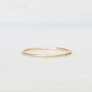 Solid Gold Thin Band, 14k or 18K Yellow Or Rose, Skinny Gold Ring, Gold Midi Ring, Minimalist Band, Dainty Accent Ring, Gifts for Women,