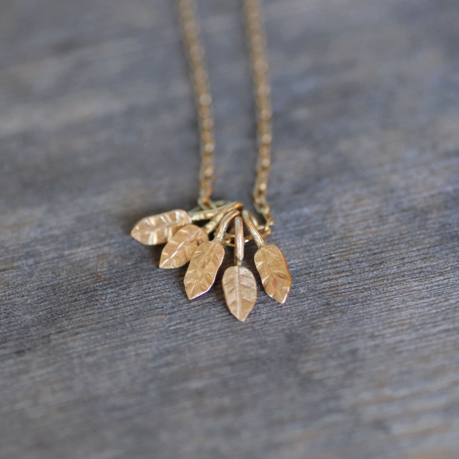 Five Leaves Necklace Etsy Australia