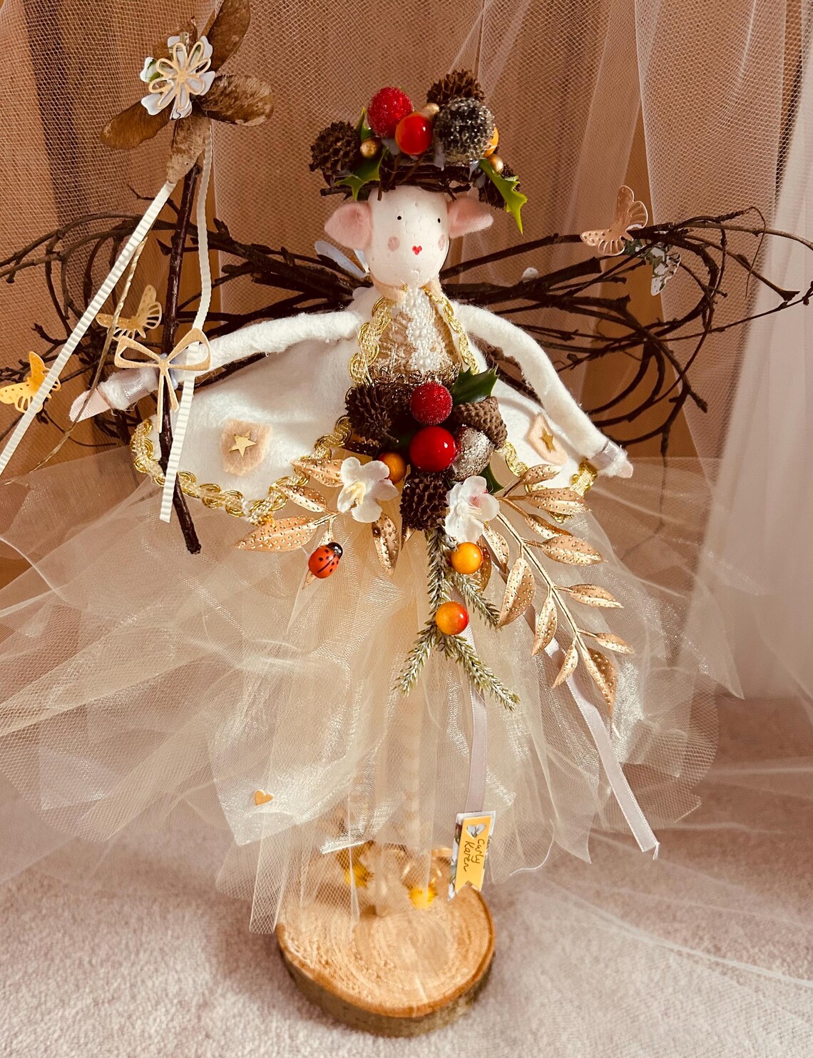 Autumn Handmade Rustic Pixie Fairy - Etsy UK