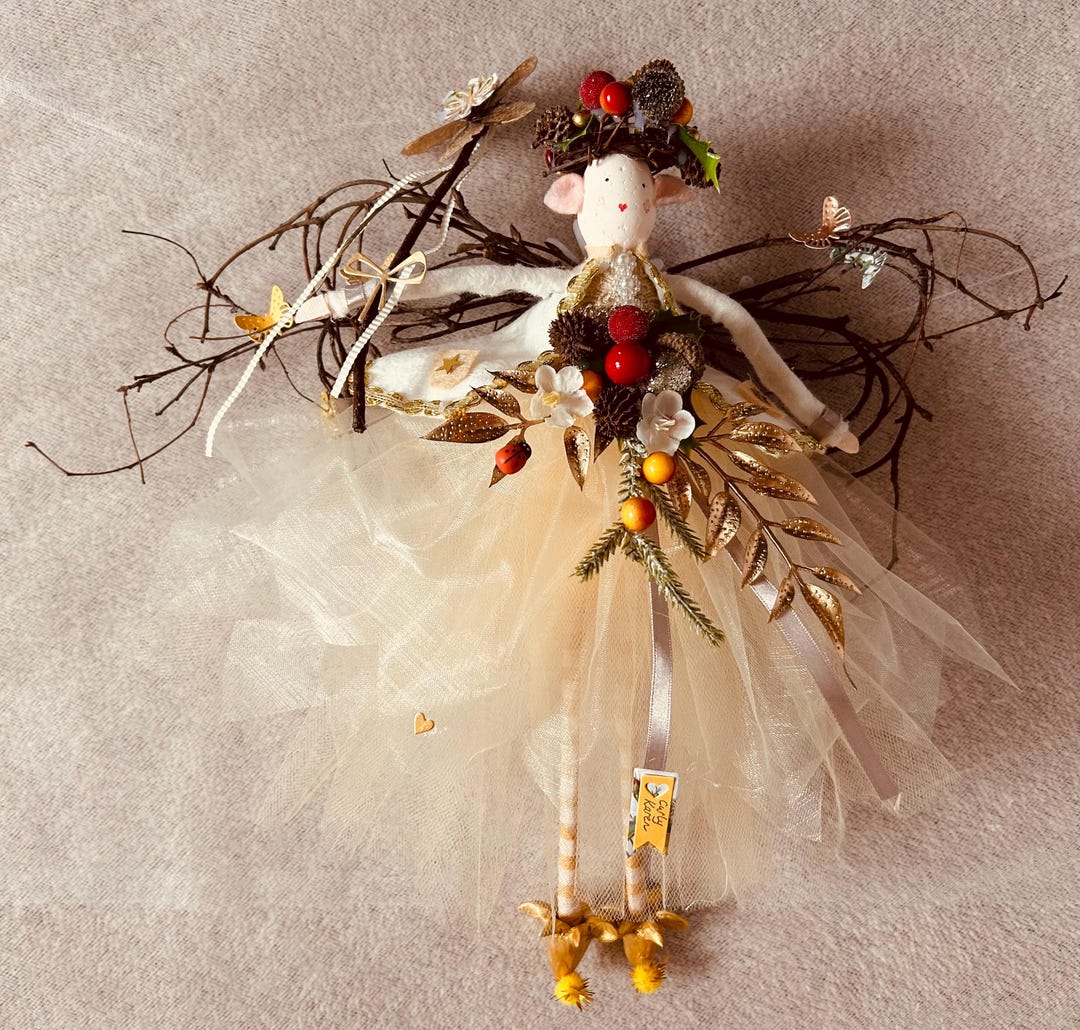 Autumn Handmade Rustic Pixie Fairy - Etsy UK