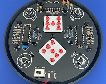 THT Soldering Practice Circuit Board Kit with Base- Electronic Dice