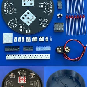 SMD Soldering Practice Kit – Electronic Dice with 3D Base