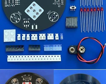 SMD Soldering Practice Kit – Electronic Dice with 3D Base
