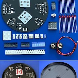 SMD Soldering Practice Circuit Board Kit with Base - Electronic Dice