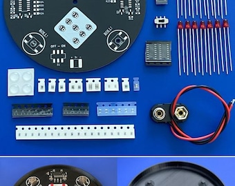 SMD Soldering Practice Circuit Board Kit with Base - Electronic Dice