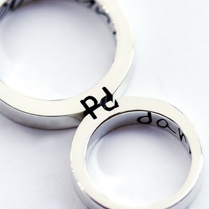 Unique Matching Wedding Band, Wedding Band Set, His and her promise rings, Mens Gold Wedding Rings, Couple Ring Set, His Hers Wedding Rings