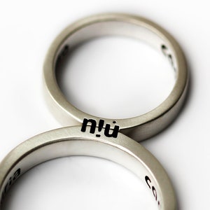 Couple Rings, Matching Wedding Band, Couple Ring Set, Couple Promise ...