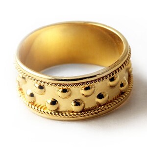 18k Gold Wedding Band Unique Wedding Ring Custom Wedding Ring for the 