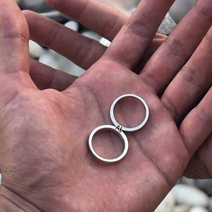 Initials Matching Rings, personalised bands, hidden secret, Unique Wedding Rings, mens wedding bands ,Custom Wedding Band Set, Couples Bands