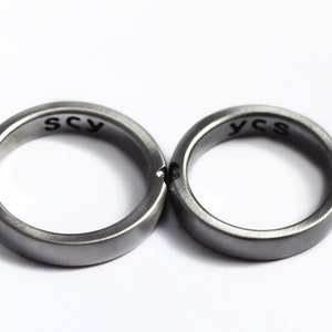 2 Matching Diamond Rings, Wedding Bands, Couples Ring, Promise Rings ...