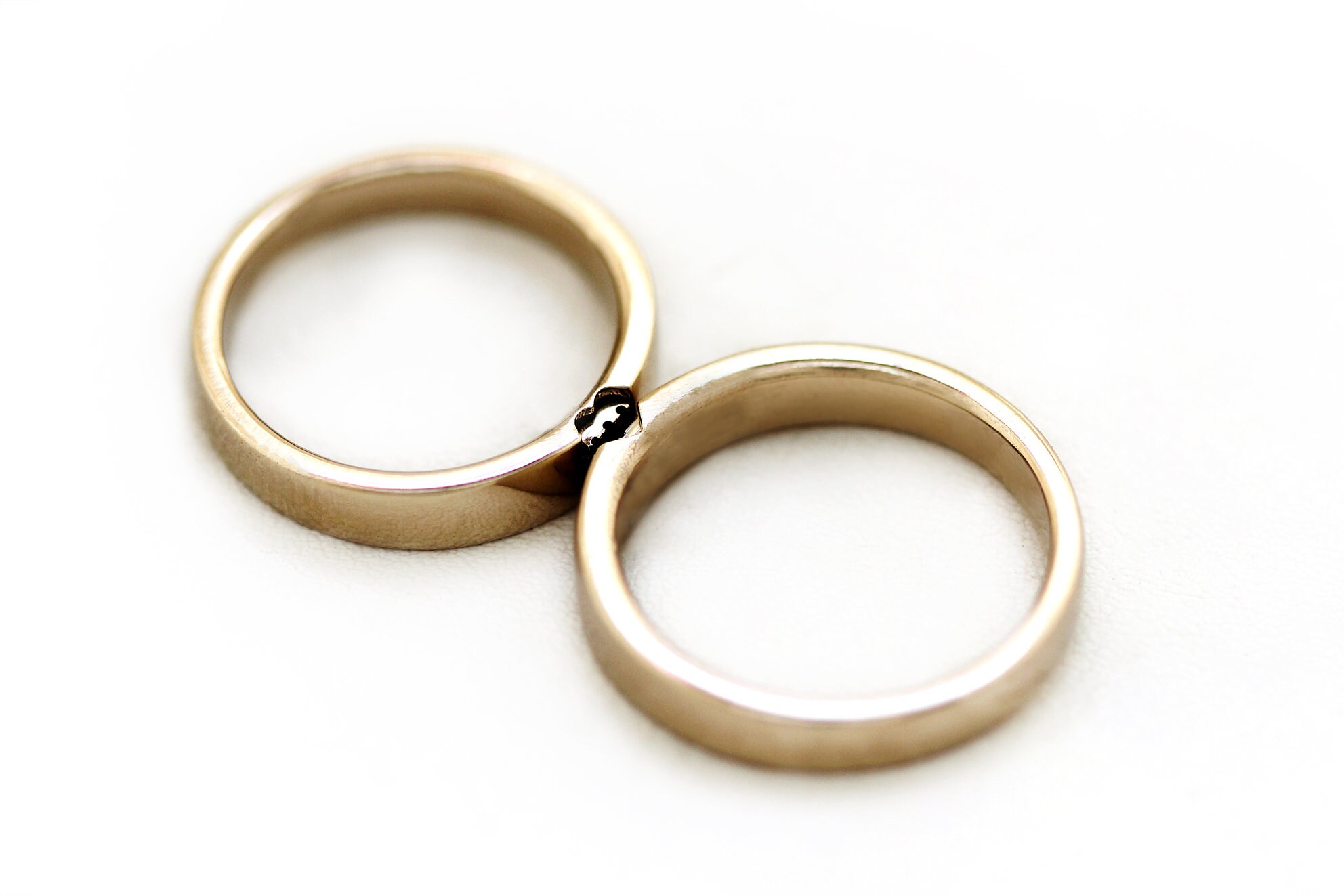Promise Rings Match Engagement and Promise Rings, Matching Couple Wedding Bands Set, Small ...