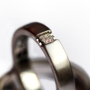 2 Matching Diamond Rings, Wedding Bands, Couples Ring, Promise Rings for Couples, Diamond Bands Women, Men’s Wedding band, Wedding Ring Set