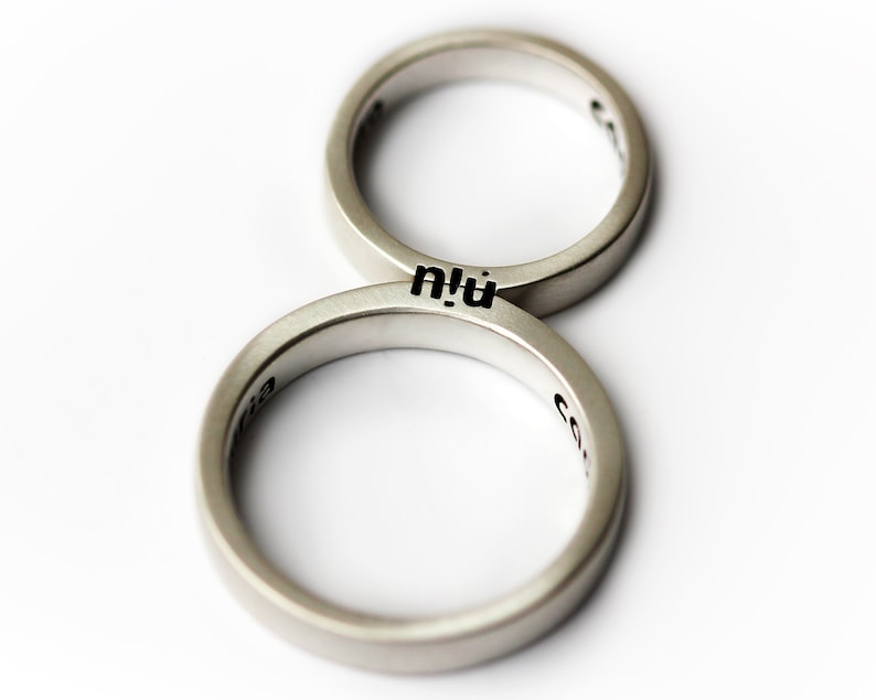 Couple Rings Matching Wedding Band Couple Ring Set Couple - Etsy