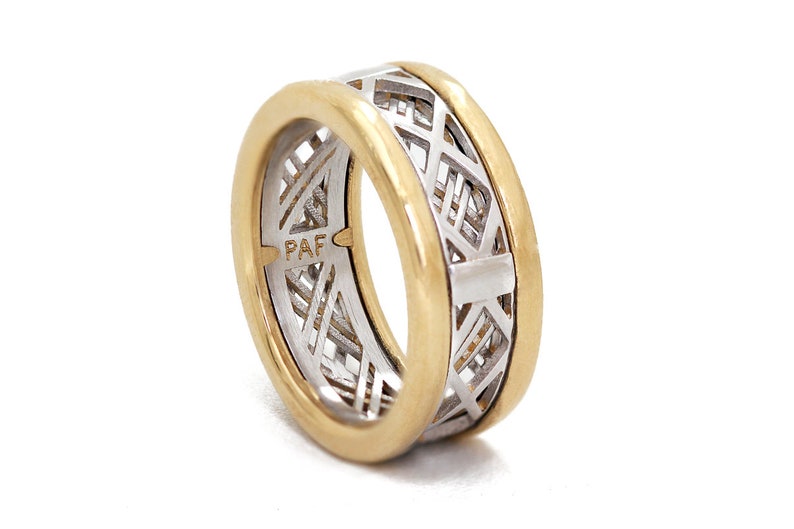 Alternative Engagement Ring Couple Rings Black Gold Promise Etsy