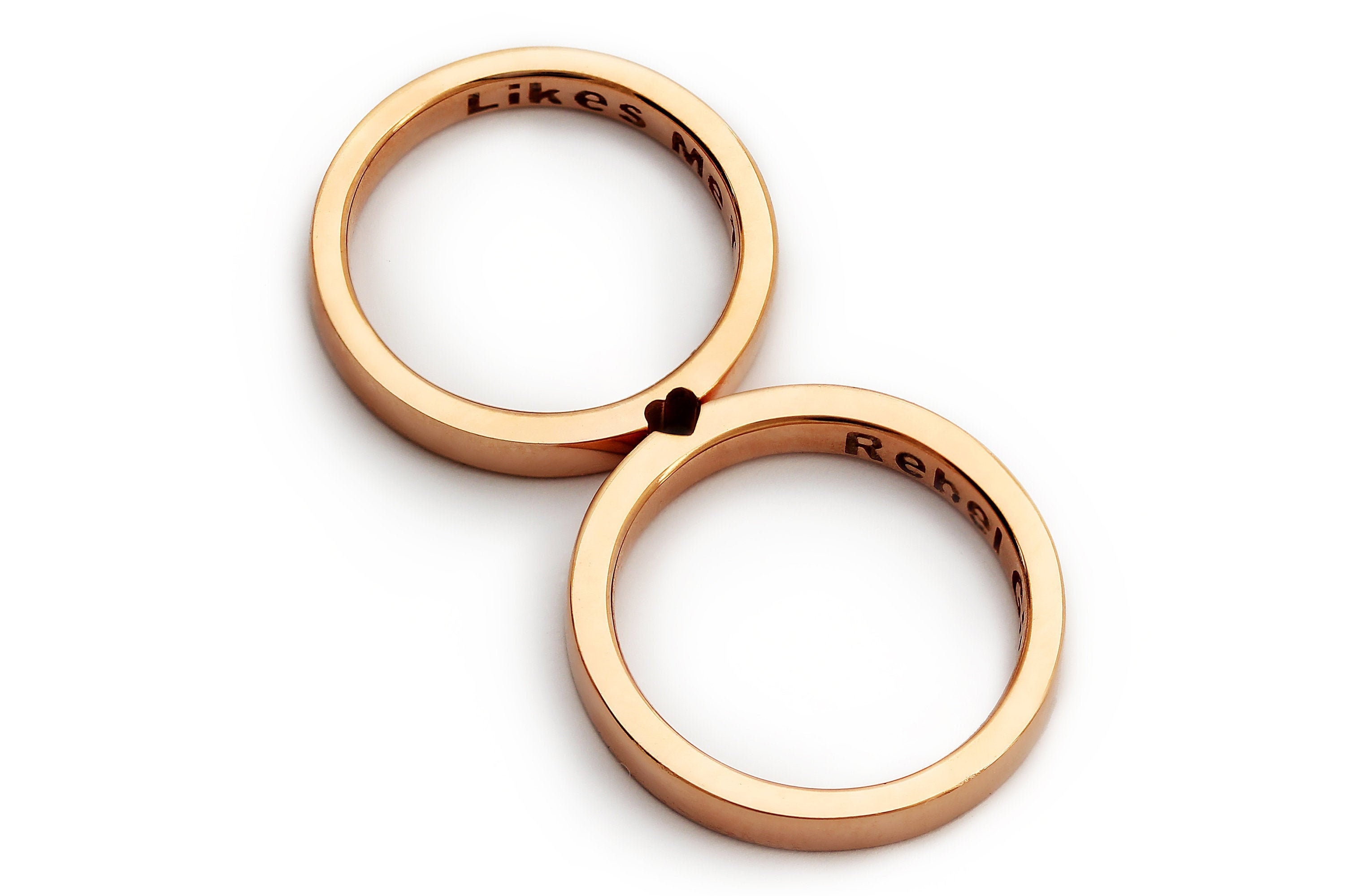 Couple Ring Rose Gold | Rose gold ring, Couple rings, Rose gold