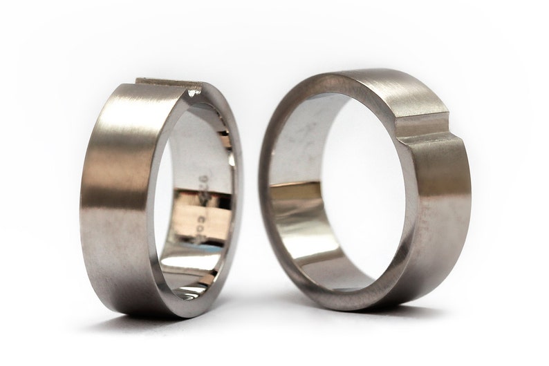 Heart Wedding Rings Gift Ideas Wedding Ring Set Sterling Etsy