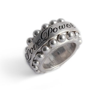 Personalized jewelry, love ring, statement ring,  sterling silver jewelry,text ring, personalized engraving ring, signet ring, initial ring