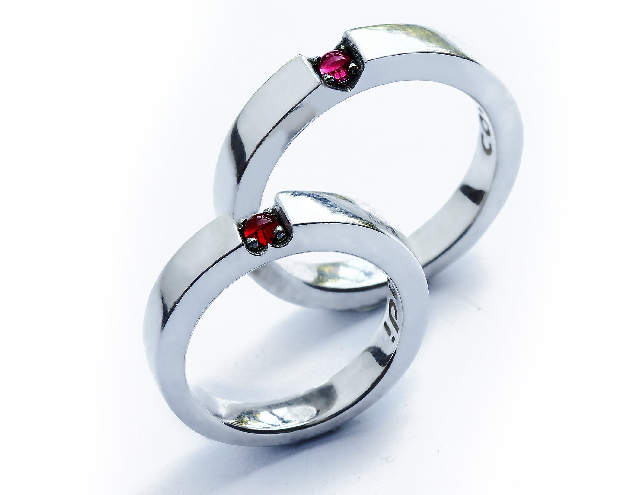 Ruby couple rings deals