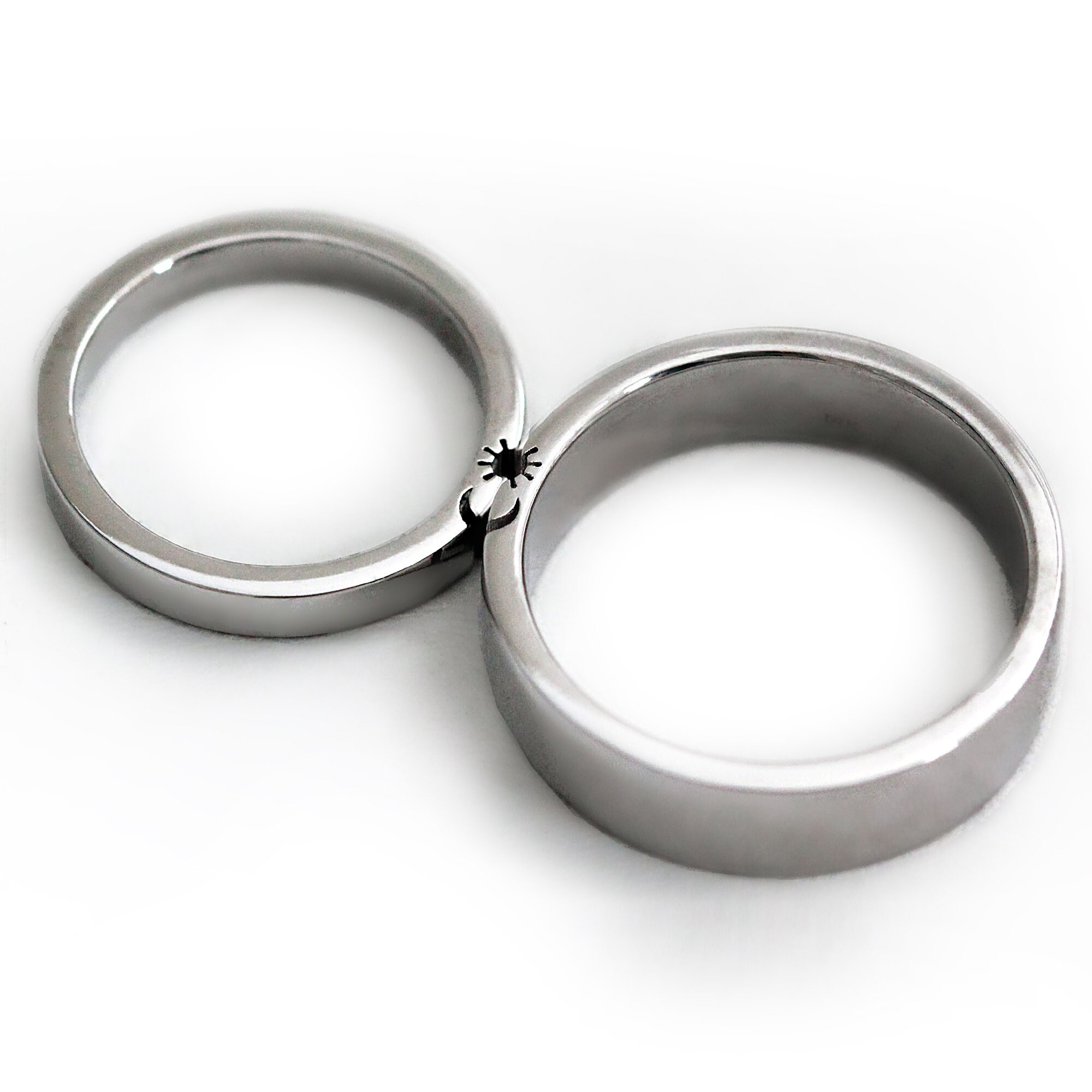 Sun and moon couples on sale rings