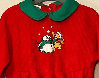 Vintage Winnie the Pooh Christmas Onesie
