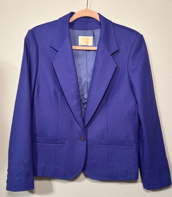 Pendleton, Vintage Pendleton Purple Wool Blazer