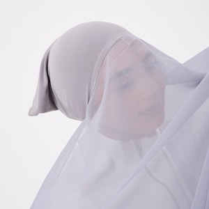Instant Hijab | 2 in 1 Chiffon & Tube | Pre Sewn Chiffon Hijab