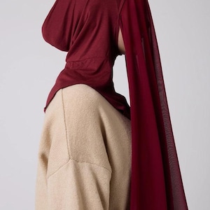 Instant Hijab - 2 in 1 Chiffon & Full Coverage Underscarf