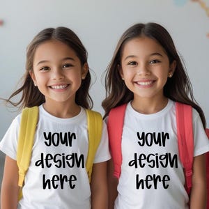 School Mockup, Back to school mockup, first day of school mockup, white shirt mockup, school shirt, mockup, friends shirt mockup