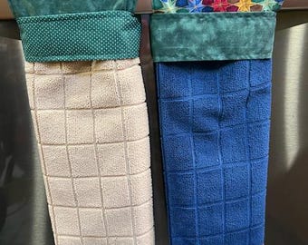 Custom Kitchen or Bath Hanging Towel with Magic Band FREE SHIPPING