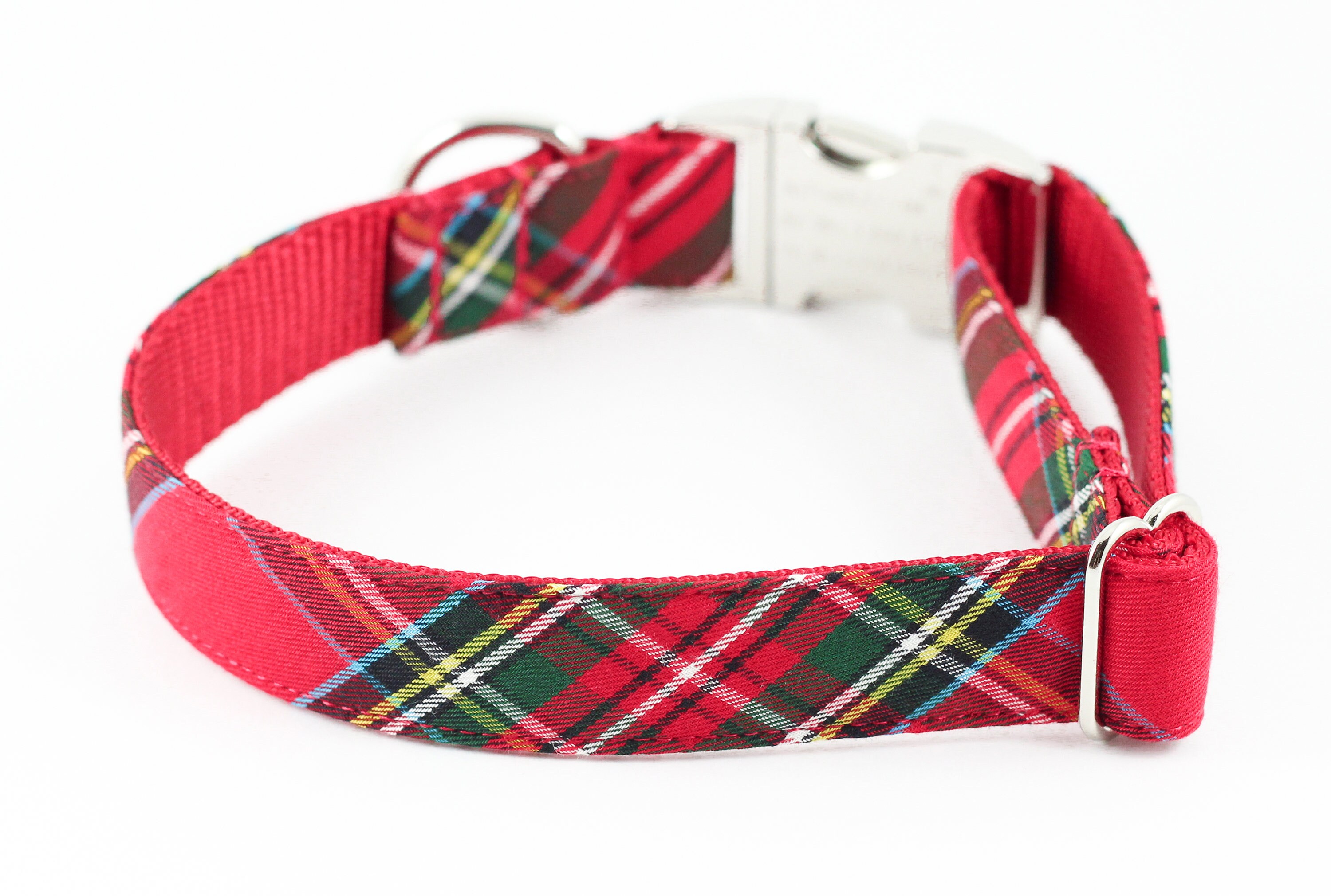 Holiday Red Tartan Dog Collar Etsy