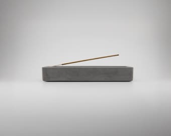 Betonnen wierookhouder – Brutalistische minimale wierookbrander met diep asvak