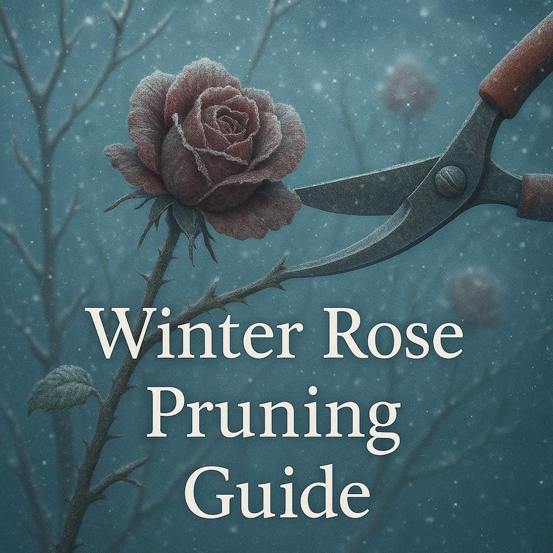 Winter Rose Pruning Guide - Etsy