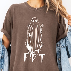Comfort Colors® FDT Ghost Shirt, Anti Trump Halloween Shirt, Anti Trump Tee, Political Shirt, Halloween Activist Shirt, Subtle Protest Tee