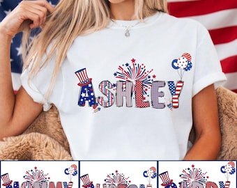 Personalized 4th Of July Shirt, 250th Anniversary Of The United States Custom Family Matching Shirt, Patriotic Family Celebration Tees