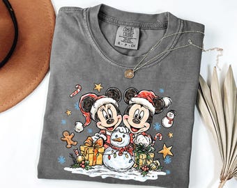 Disney Mickey Minnie Christmas Shirt, Disney Family Christmas T-Shirt, Mickey Christmas, Christmas Family Shirt, Disneyland Christmas, Xmas
