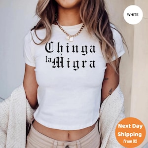 Chinga La Migra Baby Tee, Anti-ICE Anti- Trump Anti-Republican Tee, LA Ice Protest Tee, Pro Immigration Shirt, Social Justice Resistance Tee