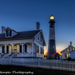 Tybee Island Lighthouse Print  Savannah Georgia Art GA Fine Art Beach Photography Coastal Art on Wrapped Canvas Luster Paper or Metal Print