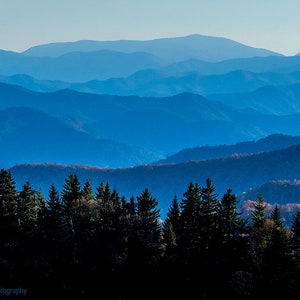 Blue Ridge Mountains Print North Carolina NC Fine Art Canvas Smoky Mountains Blue Ridge Parkway Appalachian Trail Mountain Photography Art