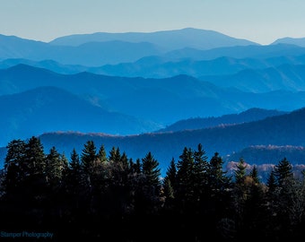 Blue Ridge Mountains Print North Carolina NC Fine Art Canvas Smoky Mountains Blue Ridge Parkway Appalachian Trail Mountain Photography Art