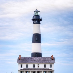 Bodie Island Lighthouse Print Cape Hatteras National Seashore North Carolina NC Outer Banks OBX Fine Art Photography Canvas Lighthouse Art
