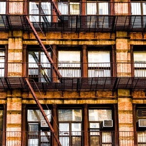 New York City,abstract,windows,fire Escape,reflections,street ...