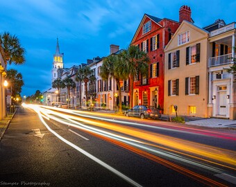 Charleston SC,St. Michael's Church,Canvas Art,Prints,Home Decor,Large Wall Art,Office Decor,Wall Decor,Bedroom Decor,Broad Street,Meeting St