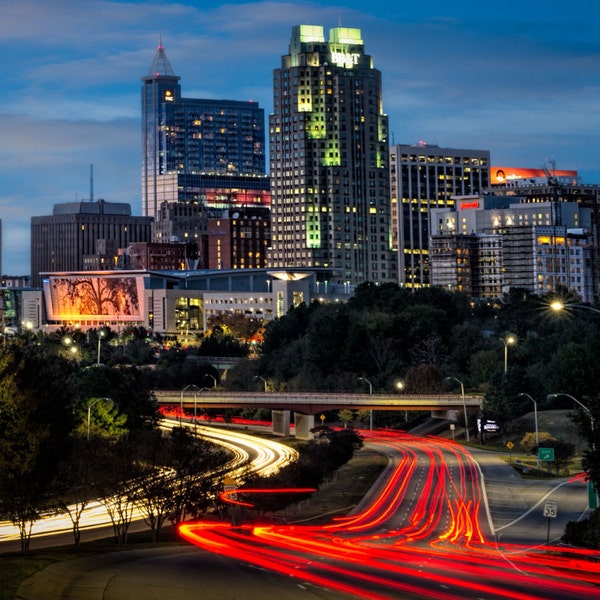 Raleigh Art Canvas Etsy