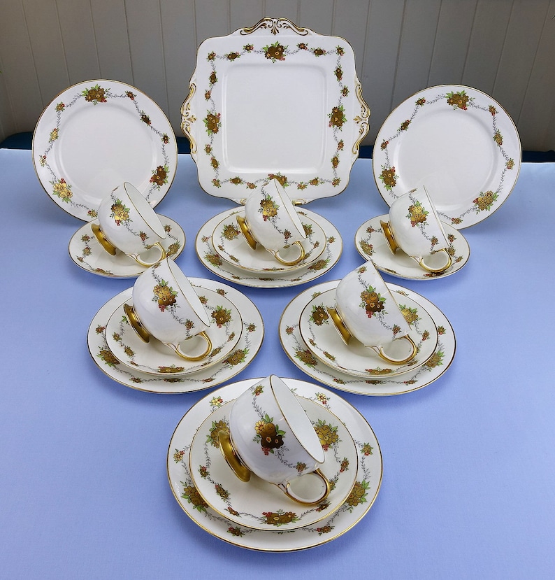 Paragon Bone China English Tea Set Etsy UK