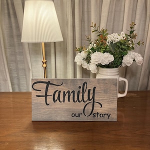 Cartello in legno per decorazioni domestiche, cartello per famiglie